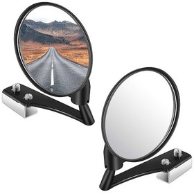 Resim 2'li Araba Kör Nokta Aynası Seti - Gelişmiş Güvenlik İçin Geniş Açılı Yuvarlak Dışbükey Dikiz Aynası 