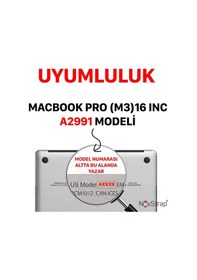 Resim Novstrap Apple Uyumlu MacBook Pro M3 16 İnç A2991 İle Ekran Koruyucu Parlak Nano Film 