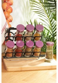 Resim Karaca Ocha Mor 9 Parça Baharat Takımı 