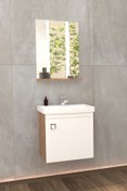 Resim NETDEKO Mıcra 50 Cm Banyo Dolabı - Dorado / Beyaz 