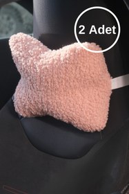 Resim TASARIM ARABAM ATİKE ELİF AKIN Teddy Boyun Yastığı Pembe 2 Adet 