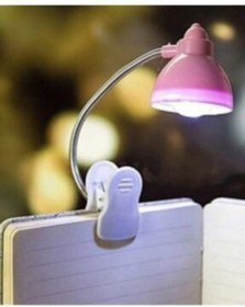 Resim Genel Markalar Mini Akrobat Mandallı Led Işıklı Kitap Okuma Lambası 