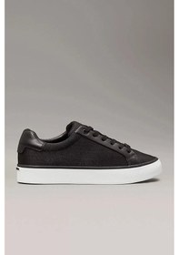 Resim Calvin Klein Kadın Siyah Ck Logo Kabartmalı Sneaker Siyah - Beyaz 