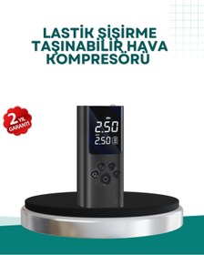 Resim KaF KeF SHoPP VLK LED Işıklı Dijital Hava Pompası Araba Bisiklet Uyumlu VLK 