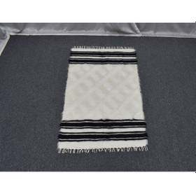 Resim Zehra Abla Halı Yeni El Dokuma Hakiki Tiftik Yün Siirt Battaniyesi Kilim 5787 