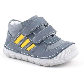 Resim Rakerplus Hakiki Deri Gri Ilk Adım Unisex Bebek Ayakkabısı Gri 
