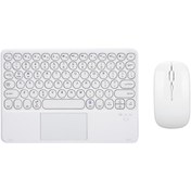 Resim TezMax Acer Iconia P10 (NT.LG1EY.001) 10.4" Uyumlu Kablosuz Bluetooth Şarjlı TouchPad'li Klavye Mouse Seti 