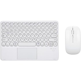 Resim TezMax Acer Iconia P10 (NT.LG1EY.001) 10.4" Uyumlu Kablosuz Bluetooth Şarjlı TouchPad'li Klavye Mouse Seti 