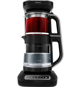 Resim Karaca Çaysever Robotea Pro Connect 4 In 1 Konuşan Otomatik Cam Çay ve Filtre Kahve Demleme Makinesi 