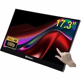 Resim Verbatim PMT-17 Taşınabilir 17.3'' Full HD 1080p IPS 6MS Dokunmatik Monitör 