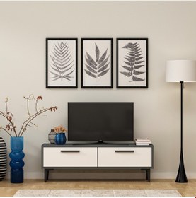 Resim Lenict Tv Sehpası Antrasit-beyaz Antrasit-beyaz 