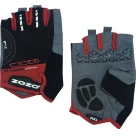 Resim Zozo-Air Comfort Eldiven-4 Renk-Reflektörlü/silikon Jelli Siyah Turuncu-M 