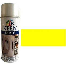 Resim Keen Deko Sprey Boya 400Ml 32001 Fosforlu Sarı 