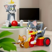 Resim WB Tom ve Mouse, Labirent Serisi Figür - ABS Reçine Araba ve Ev Dekoru, Arkadaşlar için İdeal Hediye, Festiv Parti Tema Aksesuarı, Araba Dekorasyonları 