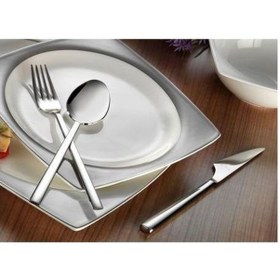 Resim Aryıldız Vogue Çatal Kaşık Bıçak Set 84 Parça Gümüş 
