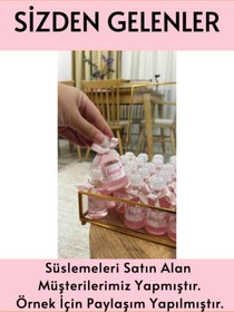 Resim Sizeuyduk Japon Kiraz Çiçeği Rengi Boş Plastik Şişe 50 Adet 50 ML Kolonya Söz Nişan Düğün Nikah PawTAÇJPN 