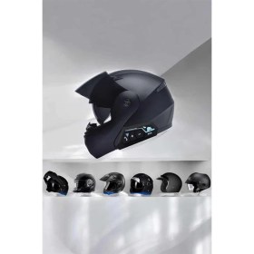 Resim Derin Stok Kask Kulaklığı Motosiklet Intercom Interkom Konuşma Özellikli Su Geçirmez 