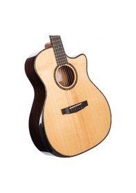 Resim Cort Ga-Pf Bevel Natural Glossy Elektro Akustik Gitar 