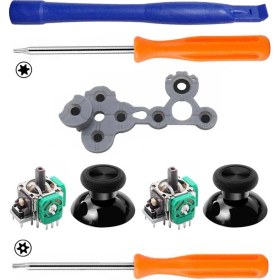 Resim Pop Konsol Xbox One Analog Motor Topuz 2+2 Iç Lastik T6 T8 Tornavida Ayırıcı Tamir Set Xbox One Yedek Parça 
