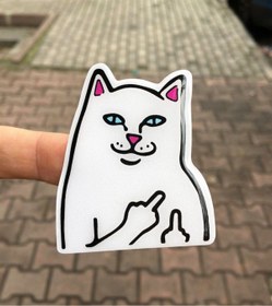 Resim Redline Grafik 3d Kedi Sticker 2'li 