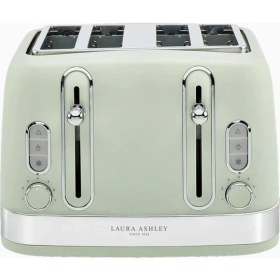 Resim Laura Ashley Sage Leaf 4 Dilim Ekmek Kızartma Makinesi 2300W 