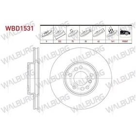 Resim Bmw X3 E83 3.0 D 5 Bjn 332x30x75x62 2004-2010 Fren Diski Ön Havalı 