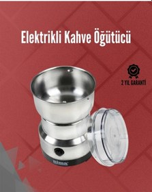 Resim Paslanmaz Çelik Elektrikli Kahve Değirmeni Sessiz, Hızlı, Çok Amaçlı Öğütücü 200w 
