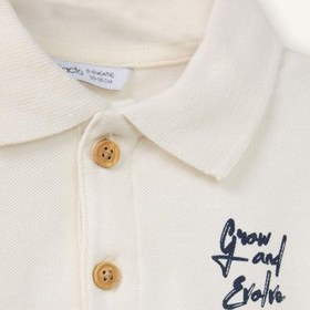 Resim Defacto Erkek Bebek Oversize Baskılı Pike Tişört G5923a526smer105 Ekru-er105 