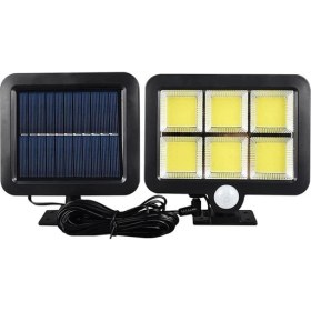Resim 120 Cob LED Solar Panelli 3 Modlu Duvar Lambası 