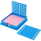 Resim Ganzhoushop Şablon Şablonlu Çok Amaçlı Yapışkan Not Dağıtıcısı Verimli Ofis Masası Organizasyonu İçin Taşınabilir Aksesuar Yellowsky Blue 