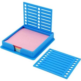 Resim Ganzhoushop Şablon Şablonlu Çok Amaçlı Yapışkan Not Dağıtıcısı Verimli Ofis Masası Organizasyonu İçin Taşınabilir Aksesuar Yellowsky Blue 