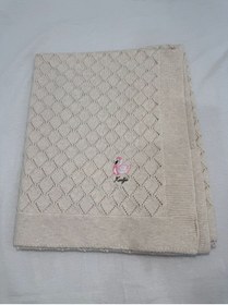 Resim belpa Kuğu Concept Triko Bebek Battaniyesi %100 Pamuklu,Baklava Desenli,Kız Bebek Erkek Bebek Battaniyesi,Kalın Triko Bebek Battaniyesi 