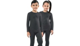 Resim Kota Gri Termal Body MKT2005 Unisex Çocuk İçlik, %65 Yün/ Viskon ile Sıcaklık Sağlar 
