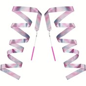 Resim Parıldayan Glitter Dans Kurdelesi - Jimnastik, Bale & Ritmik Döndürme için İdeal, Dayanıklı Polyester, Karışık Renkler, Işıltılı, Sanat 