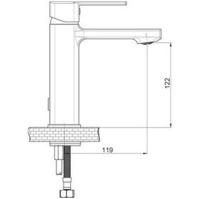Resim Gpd Pedra Mlb160-S-Mbb160 Banyo + Lavabo + Sürgülü Duş Seti Siyah 