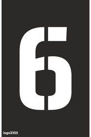 Resim isgtabelam 22,4x35 Cm/kompozit /Altı (6) Rakamı Boyama Şablonu 