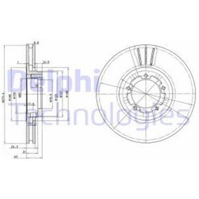 Resim DELPHI BG2663 Fren 5029816 (WE671697) (Fiyat:2 Adet İçindir) 