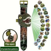 Resim Cloud011 Jurassic Dino Açılır Projeksiyonlu Kol Saati 24 Görüntü 3-14 Yaş Hediye Üç Boyutlu T Rex Diğer 