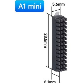 Resim Bambulab A1 Mini Nozul Silikon Fırça 3 Adet 