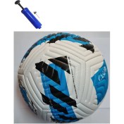 Resim keufman Lisanslı 4 Astar El Dikişli 410 Gram Soft Futbol Topu No:5 Mat Deri Her Türlü Sahalara Uygun + Pompa 