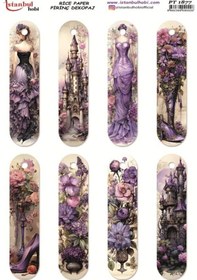 Resim Pirinç Dekopaj Kağıdı 30x42cm Pt-1877 Çiçekler 