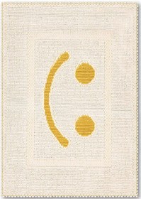 Resim Hello Doğal Pamuklu 2'li Banyo Paspas & Halı Seti 60x100 50x60 Bej Bej 