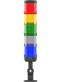 Resim Mesan Ø66 5 Kat Modüler Işıklı Kolon Multi Led Devrilme Aparatlı 24vac/dc Ms 82650.1.3.2.5.24vac/dc 