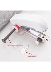 Resim Seyahat El Tipi Mini Dikiş Makinesi Çok Renkli 