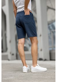 Resim Kite Regular Fit Cepli Kapri Şort - Lacivert Lacivert 