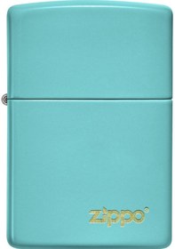 Resim Zippo 49454 Flat Turquoise Lasered Çakmak - 49454ZL-087048 