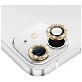Resim mooncase Iphone 11 / Iphone 12 Mini/iphone 12 Uyumlu Gold Taşlı Kamera Lensi Koruma 