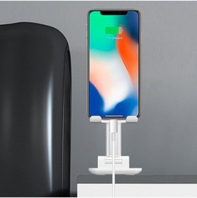 Resim CEPCASE Portatif Ayarlanabilir Katlanır Telefon Ve Tablet Masaüstü Standı Tutucu 