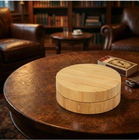 Resim Konyax Bambu Kapaklı Küllük 