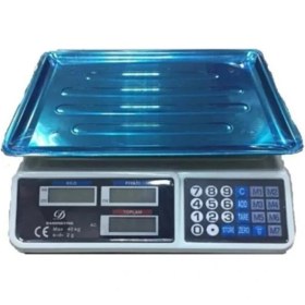 Resim Metal Ölçüm Tartısı Elektronik Terazi Bakkal Manav Market ve Pazarcı Tartısı 40KG 